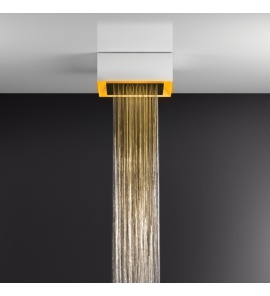 Gessi Afilo System prysznicowy natynkowy 300x300 mm Biały 57303.279 / 57303279