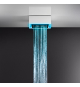 Gessi Afilo System prysznicowy natynkowy 300x300 mm Biały 57307.279 / 57307279