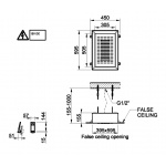 Gessi Afilo Rozeta wykończeniowa do systemu prysznicowego podtynkowy 300x500 mm Biały 57010.246 / 57010246