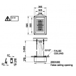 Gessi Afilo System prysznicowy natynkowy 300x500 mm Biały 57411.279 / 57411279