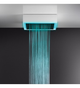 Gessi Afilo System prysznicowy natynkowy 500x500 mm Biały 57511.279 / 57511279