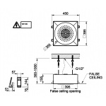 Gessi Afilo System prysznicowy podtynkowy Ø 350 mm Biały 57601.279 / 57601279