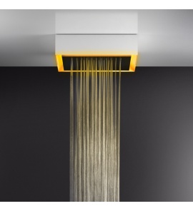 Gessi Afilo System prysznicowy natynkowy 500x500 mm Biały 57503.279 / 57503279