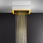 Gessi Afilo System prysznicowy natynkowy 500x500 mm Biały 57503.279 / 57503279