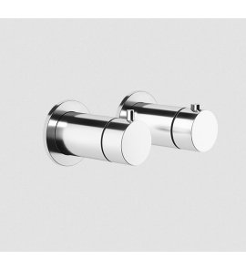 Gessi Anello Bateria prysznicowa termostatyczna ścienna z przełącznikiem 3-drożnym część zewnętrzna chrom 63335.031