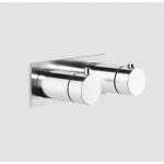 Gessi Anello Bateria prysznicowa termostatyczna ścienna z przełącznikiem 3-drożnym część zewnętrzna chrom 63336.031