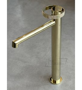  Gessi Anello Bateria umywalkowa wysoka z długą wylewką bez korka Brass PVD 63306.710