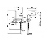 Gessi Anello Bateria umywalkowa 2-otworowa chrom 63315.031