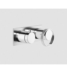 Gessi Anello Bateria wannowa/prysznicowa ścienna z przełącznikiem 2-drożnym część zewnętrzna chrom 63379.031