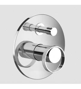 Gessi Anello Bateria wannowa/prysznicowa ścienna z przełącznikiem 2-drożnym część zewnętrzna chrom 63377.031