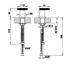 Gessi Anello Pokrętło jednootworowe chrom 63400.031