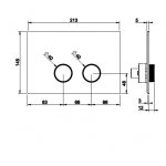 Gessi Anello Przycisk spłukujący chrom 54631.031