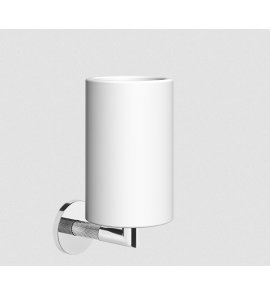 Gessi Anello Uchwyt ścienny na biały kubek chrom 63707.031