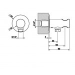 Gessi Anello Uchwyt słuchawkowy z przyłączem wody chrom 63461.031