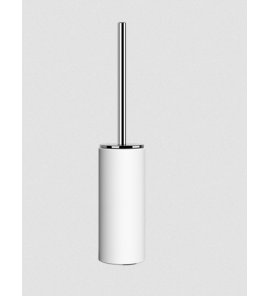 Gessi Anello Uchwyt wolnostojący z białą ceramiką na szczotkę chrom 63743.031