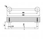 Gessi Anello Wieszak na ręczniki ścienny 30 cm chrom 63797.031