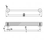 Gessi Anello Wieszak na ręczniki ścienny 45 cm chrom 63800.031