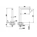 Gessi Anello Wylewka umywalkowa jednootworowa wysoka chrom 63323.031