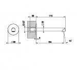Gessi Anello Wylewka umywalkowa ścienna średnia chrom 63403.031