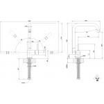 Gessi SU&GIÙ Bateria kuchenna jednouchwytowa Chrom 50311.031