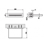 Gessi Cascata Wylewka kaskadowa ścienna Biały 20293.279 / 20293279