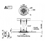 Gessi Colour Deszczownica sufitowa okrągła Ø 350 mm polished steel 57829.238 / 57829238