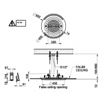 Gessi Colour Deszczownica sufitowa okrągła Ø 500 mm polished steel 57929.238 / 57929238