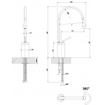 Gessi Goccia Bateria Umywalkowa Jednootworowa chrom 33604.031 / 33604031