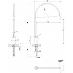 Gessi Goccia Bateria umywalkowa jednootworowa biały mat 33606.279