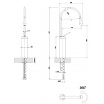 Gessi Goccia Bateria Umywalkowa Jednootworowa chrom 33608.031 / 33608031
