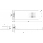 Gessi Cono Deszczownica ścienna mirror steel 45163.238 / 45163238