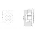 Gessi Dysza Boczna Naścienna chrom 32971.031 / 32971031