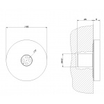 Gessi Cono Dysza Boczna Naścienna chrom 32977.031 / 32977031