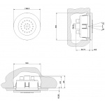 Gessi Cono Dysza Boczna Naścienna Podtynkowa chrom 32982.031 / 32982031
