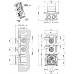 Gessi Element Montażowy Podtynkowy chrom 43103.031 / 43103031