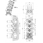 Gessi Element Montażowy Podtynkowy chrom 43105.031 / 43105031