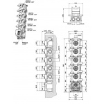 Gessi Element Montażowy Podtynkowy chrom 43109.031 / 43109031