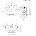 Gessi Element Montażowy Podtynkowy chrom 44655.031 / 44655031