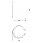 Gessi Cono Kosz na śmieci biały/chrom 45590.031 / 45590031