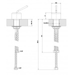 Gessi Goccia Mieszacz umywalkowy nablatowy jednootworowy chrom 33700.031 / 33700031