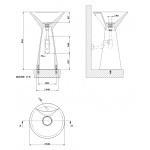 Gessi Cono Umywalka Wolnostojąca biała 45907.521 / 45907521