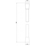 Gessi Venti20 Wąż prysznicowy Cromalux 150 cm z przyłączem stożkowym 1/2" chrom 01637.031