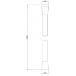 Gessi Emporio Wąż Prysznicowy z nakrętką stożkową chrom 28746.031 / 28746031