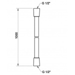 Gessi Cromalux Wąż prysznicowy chrom 28773.031 / 28773031
