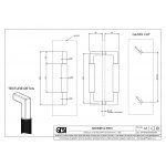Gessi Diamantato Podwójny uchwyt do drzwi prysznicowych 200 mm Chrom 67631.031
