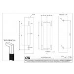 Gessi Diamantato Podwójny uchwyt do drzwi prysznicowych 300 mm Chrom 67633.031
