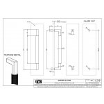 Gessi Diamantato Uchwyt do drzwi prysznicowych 300 mm Chrom 67623.031