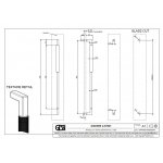 Gessi Diamantato Uchwyt do drzwi prysznicowych 600 mm Chrom 67627.031