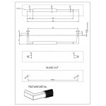 Gessi Diamantato Wieszak na ręcznik 450 mm Chrom 67643.031