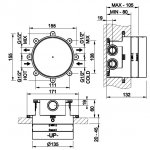 Gessi Element podtynkowy chrom 38267.031